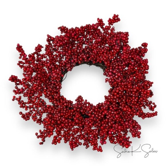 Target Room Essentials Christmas Berry Mini Artificial Wreath Red - 2024‎ - Picture 4 of 5